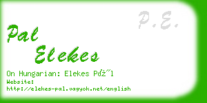 pal elekes business card